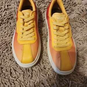 Skechers Red and Yellow Women's Sneakers